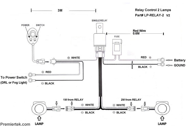 Off Road HID Lamp Relay Cable